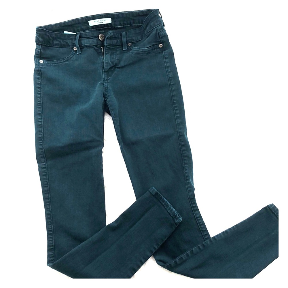 Rich & Skinny Teal Green Skinny Jeans